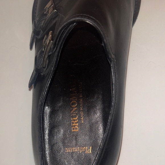 Bruno Magli Black Leather Double Monk Strap Oxfords main image 12